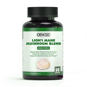 OEM Private Label Nootropics Cérebro Suplemento Reishi Cogumelo Extract Cápsula Leões Juba Cogumelo Cápsulas - Product Image 1