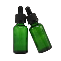 Flacons compte-gouttes en verre transparent, vert, bleu, ambré pour huiles essentielles (5ml-100ml) et collyres, avec sérigraphie
