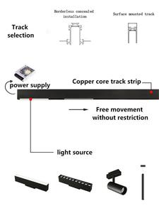Thiết Kế Mới Nhà Máy Tùy Chỉnh Từ Theo Dõi Hệ Thống Chiếu Sáng 25Mm Chiều Rộng 48V Từ Theo Dõi Ánh Sáng - Product Image 2