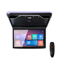 Monitor Android de Techo Abatible para Coche o Autobús con Pantalla Panorámica LCD de 11 12 13.3 14 15.6 17.3 19 22", Reproductor Estéreo MP5 y TV
