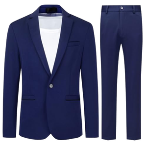 Traje Formal para Hombre y Mujer, Corte Entallado, Ropa de Oficina Cómoda, Estilo Uniforme Profesional, Poliéster y Lana, Antiencogimiento - Product Image 1