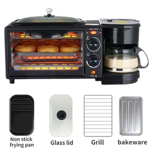 Máquina de Desayuno 3 en 1 de Alta Calidad, Multifuncional <span class=keywords><strong>con</strong></span> Cafetera, Calentador de <span class=keywords><strong>Leche</strong></span> y Horno Eléctrico - Product Image 3