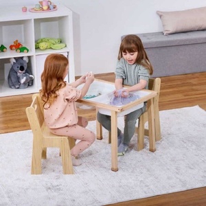 <span class=keywords><strong>Table</strong></span> <span class=keywords><strong>d</strong></span>'activités en bois pour enfants avec chaise, <span class=keywords><strong>table</strong></span> <span class=keywords><strong>d</strong></span>'activités sensorielles <span class=keywords><strong>d</strong></span>'intérieur avec 2 bacs de rangement, <span class=keywords><strong>table</strong></span> à <span class=keywords><strong>eau</strong></span> Montessori - Product Image 2