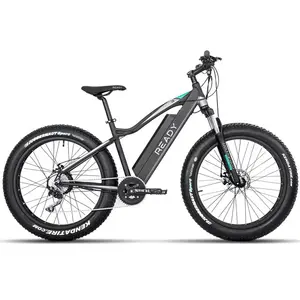 Dağ bisikleti 8-Speed e-bike disk fren ile 48V lityum akülü alüminyum alaşımlı çatal ve arka kaset motoru