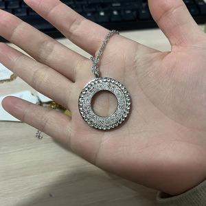 Ayatul Kursi มุสลิม Eid เหรียญอิสลามอาหรับไม่ซีดลูกบาศก์ Zirconia เครื่องประดับแฟชั่นสแตนเลสกันน้ำสำหรับผู้หญิง - Product Image 2