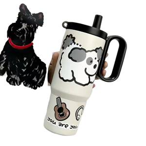 Vaso Térmico de Acero Inoxidable Twilight Big Mac Ice King con Pajita, Asa y Tapa, Gran Capacidad, Diseño de Dibujos Animados, para Viajes - Product Image 4