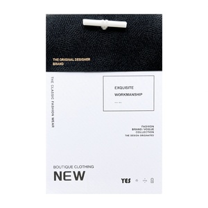 Étiquette de vêtement personnalisable haut de gamme minimaliste multicolore rétractable pour chaussures et chaussettes, nouveau matériau carton - Product Image 6