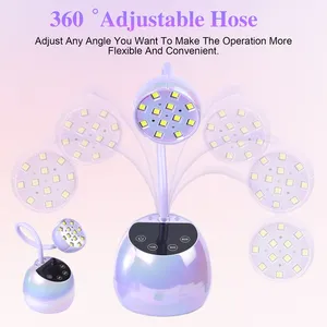 USB Type-C Nail <b>Lamp</b> LED UV Nail Dryer <b>Rechargeable</b> LCD Touch Control Fast Drying Nail Light 360. Bendable <b>Table</b> <b>Lamp</b> - Product Image 6