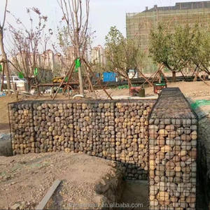 Petite boîte en gabion soudée de 50 cm x 50 cm x 50 cm, gabion en treillis métallique galvanisé pour planteur de paysage - Product Image 5