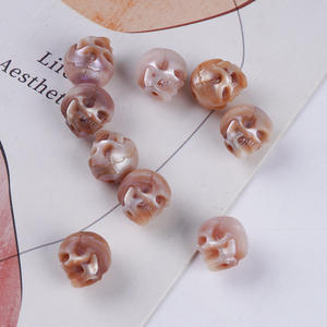 สร้อยข้อมือไข่มุกน้ำจืดธรรมชาติรูปหัวกะโหลกขนาด 8-10 มม. แบบเจาะรู ไข่มุกหลวมสำหรับทำเครื่องประดับ DIY - Product Image 4