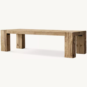 Los muebles de mesa de comedor de madera maciza antigua de Estilo Vintage americano se pueden personalizar, venta directa de fábrica de muebles - Product Image 5