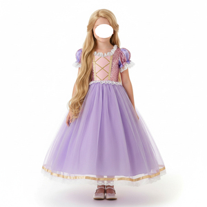 Costume da Principessa Rapunzel Viola per Bambine, per Feste di Compleanno, Halloween, Pasqua, Carnevale, Vestito Elegante per Feste - Product Image 4