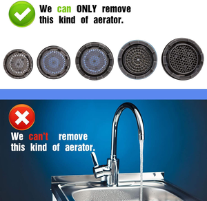 Accessoires d'installation de robinet : Embout filtrant intégré, Aérateur dissimulé, Clé, Pièce moulée en plastique pour carrelage - Product Image 4