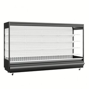 Enfriador de Exhibición Abierto para Tiendas de Conveniencia |   Refrigerador Multideck con Cortina de <span class=keywords><strong>Aire</strong></span> y Vidrio, R290, Control Digital, Estantes Ajustables, Iluminación LED - Product Image 5