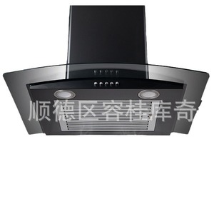 Hotte aspirante OEM 60 cm à aspiration supérieure, verre incurvé, acier inoxydable noir, design silencieux - Product Image 5