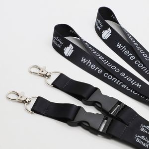 Personalized Sublimation Detachable <b>Buckle</b> Construction Company ID Card Holder Lanyard Breakaway Keychain Lanyards - Product Image 4