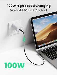 Câble de charge Type-C <span class=keywords><strong>UGREEN</strong></span> <span class=keywords><strong>PD</strong></span> 100W pour S10/S20 MacBook Pro iPad 2020-5A Charge rapide Gaine en nylon - Product Image 2