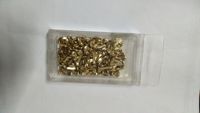 Officemate Fasteners 0.55 Inch Shank Round Head Brass Plated Metal Paper Clips