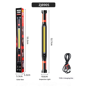 Lampe de travail LED COB puissante, lampe de mécanicien pour <span class=keywords><strong>garage</strong></span> automobile, lampe torche rechargeable par USB, torche magnétique, lumière d'urgence, lumière d'avertissement - Product Image 5