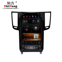 Écran stéréo de style Tesla de 13,6 pouces 2K pour Infiniti QX70 2013-2016 Autoradio Lecteur multimédia GPS Navigation Android 11 8/128