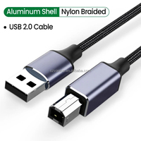 Câble de bonne qualité USB A mâle à B mâle pour imprimante 0.5M 1M 1.5M 2M 3M 5M câble d'imprimante AM/BM USB 2.0 plaqué or