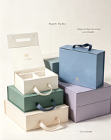 Boîte cadeau d'affaires haut de gamme en carton renforcé biodégradable écologique à fermeture magnétique portable Impression quadricolore personnalisée