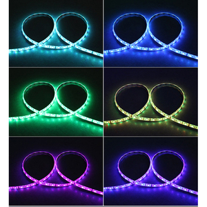 10M 12V SMD5050 <span class=keywords><strong>Kit</strong></span> lampu setrip LED RGB, lampu lembut untuk dekorasi ruangan 5050 120 LED 10mm lebar badan aluminium IP65 untuk WiFi lanskap - Product Image 3