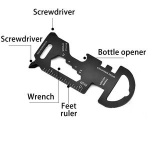 כלי מפתח כלי edc כיס כלי מפתח כלי edc עם פותחן בקבוק סרגל מברג - Product Image 5