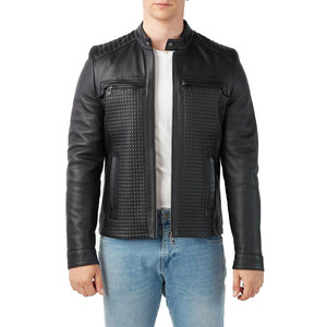 Full Sleeve Custom Logo Latest Design Men Genuine <b>Leather</b> Jacket Waterproof & Breathable Winter Streetwear for Casual Use - Product Image 1