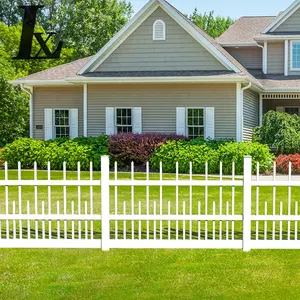 Widely Used Pvc White 6ft.H*8ft.W Villa Picket Garden Fence For House With Vertical Bar