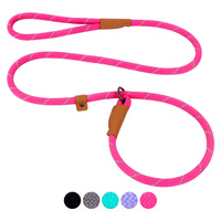Wholesale 2023 New Style <strong>Best</strong> Selling Nylon <strong>Reflective</strong> <strong>Dog</strong> Rope Leash Slip Training Pet Lead and <strong>Collar</strong>
