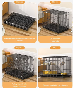 Luxuriöses, faltbares Katzenhaus für den Innenbereich: Großräumiges, mehrstöckiges Katzengehege aus Metall für den Heimgebrauch - Product Image 6