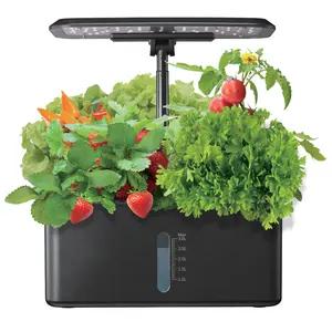 electric Self watering mini plant pot LED smart growing system home garden Hydroponics grow kit