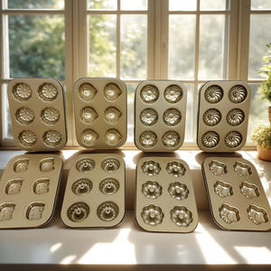 Moldes para hornear donuts en casa, creativos mini moldes antiadherentes para hacer pasteles y galletas, bandejas de acero al carbono. - Product Image 2