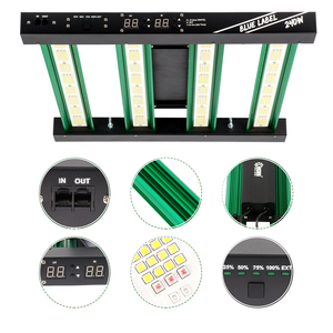ไฟปลูกต้นไม้ LED 240W สเปกตรัมเต็ม LM301H พร้อม UV IR ควบคุมแยกอิสระ ฟังก์ชั่นตั้งเวลา ปรับได้ สำหรับปลูกพืชในร่ม - Product Image 2