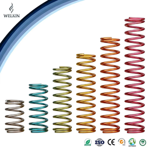 Custom Colorful <b>Compression</b> <b>Spring</b> Rainbow Helical Coil Small Mini Stainless Steel Metal Pressure For Mechanical Hardware - Product Image 1