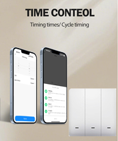 Larkkey Tuya Smart PC Interrupteur tactile WiFi 3 voies 10A de haute qualité 86 EU UK avec commande vocale