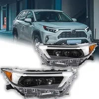 Feux de voiture pour Toyota RAV4 Lentille de projecteur de phare 2018-2021 Signal dynamique Phare LED Phares Drl Accessoires automobiles