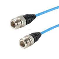 Cable de Antena de 800 mm, Impermeable, Conectores Hembra Tipo N Dobles, Cable Coaxial RF Semiflexible RG402 de 0.141 Pulgadas