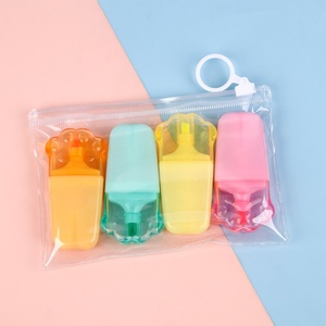 Evidenziatore Creativo a Punta Scalpello a Forma di Zampa di Gatto, 4 Colori, per Studenti delle Scuole Elementari, Pennarello per Graffiti e Pittura, Penna Speciale per Quaderni, Colorato - Product Image 6