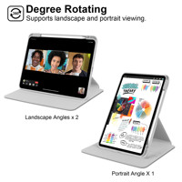 Étui de tablette rotatif à 360 degrés avec emplacement pour stylet, support pliable multi-angles, coque arrière givrée pour Xiaomi Redmi Pad SE 11 pouces