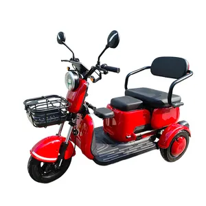 Yeni ürün lansmanı üç tekerlekli elektrikli scooter hareketlilik 1000w 60V Lead kurşun-asit pil elektrikli kıyıcı motosiklet