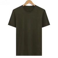 Camiseta de Hombre 2026, Nueva, Casual, para Negocios, Estampada, Transpirable, de Algodón Puro, Suave al Tacto, de Manga Corta y Gruesa