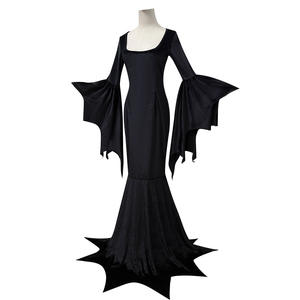 Costume da Spettacolo Halloween 2026 Ispirato a TV e Film in Stile Gotico con Abito Lungo da Sposa Oscura, Strega o Vampira - Product Image 5