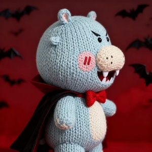 Kiva Birus Não Rìu Đáng Yêu Handmade Dệt Kim Búp Bê-Polyester Chất Liệu Động Vật & Chủ Đề Thiên Nhiên Hoàn Hảo Halloween Quà Tặng - Product Image 4