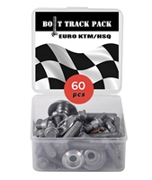 Euro Bolt Hardware Track Pack 60pcs POUR KTM/HSQ SX EX EXC Moto Mini kits de boulons métriques kit de matériel de boulons dirt bike