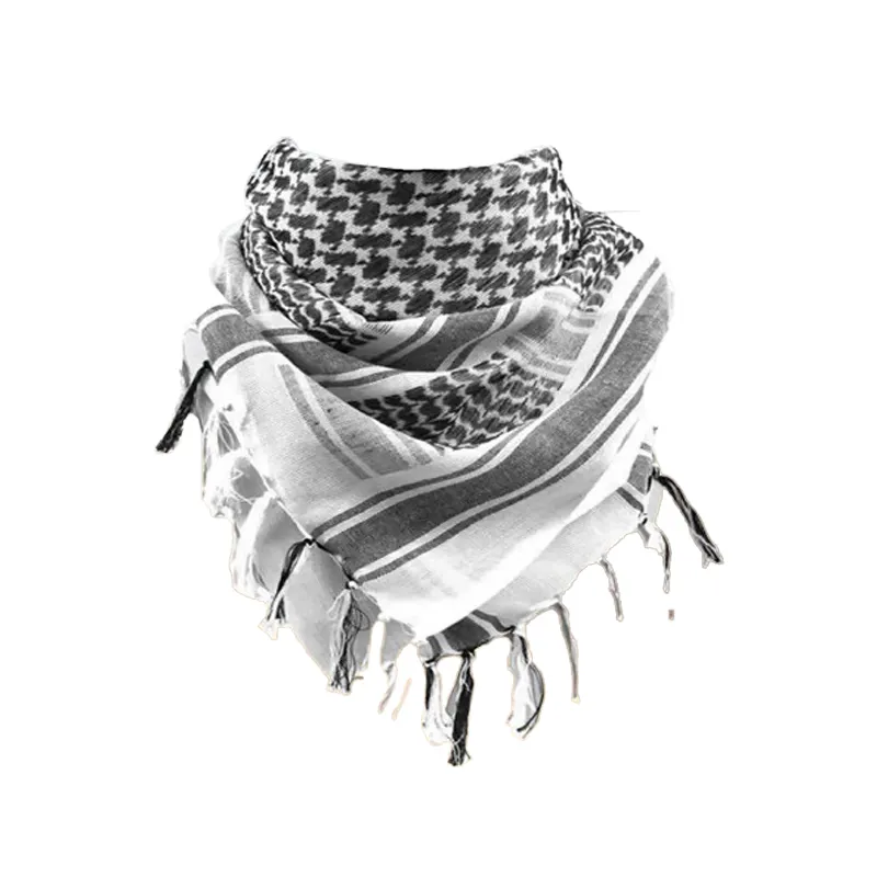 Tissu personnalisé pour hommes Kuffiyeh Palestine Foulards Hijab Palestinien Keffieh Écharpe de haute qualité