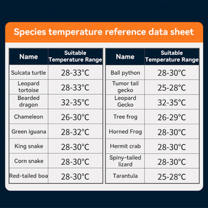 Almohadilla de calor ajustable para terrario debajo del tanque, 14W, impermeable, para reptiles, tortugas, serpientes - Product Image 6