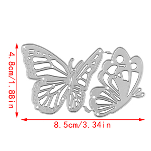 AAGU-Découpeur en métal pour scrapbooking, <span class=keywords><strong>papier</strong></span> gaufré, carte, album, modèle d'artisanat, pochoir, papillon - Product Image 2