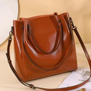 Sacs à main AndoBag pour femmes, en cuir de vache véritable, grande capacité, sac bandoulière, sac à main tendance pour les trajets quotidiens, 2107 - Product Image 2